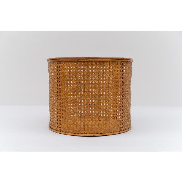 Viennese wickerwork Mid-Century Modern handcrafted basket, Austria, 1950s`