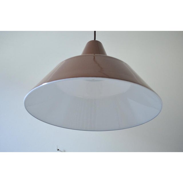 Louis Poulsen Large Mid-Century Enamel Ceiling Lamp from Louis Poulsen, 1960s For Sale - Image 4 of 6