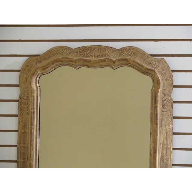 Approx: 20 Years Old High Quality Construction Wood Frame Nice Etched Frame Gold Finish w. Red Wash Condition: Excellent...