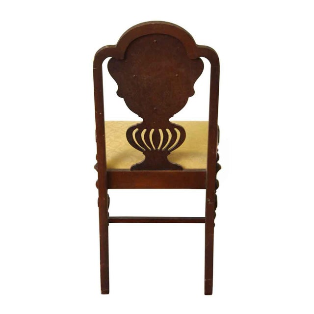 Queen Anne Style Wooden Chair Chairish