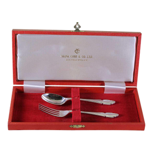 1970’s Vintage/New Silverplate Child Silver Set: Spoon & Fork by Frank Cobb & Co.
