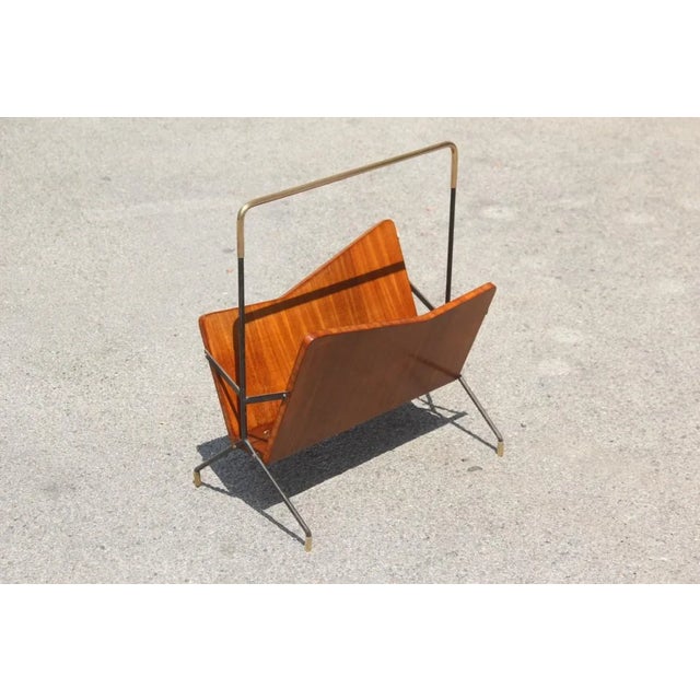 Rosewood Magazine Rack, 1950s For Sale - Image 10 of 10