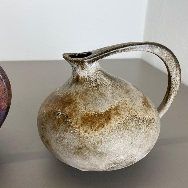 Pottery Vases 313 attributed to Kurt Tschörner Ruscha, Germany, 1970s, Set of 2 For Sale - Image 10 of 18