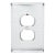 Beveled Mirror Duplex Outlet Wall Plate For Sale