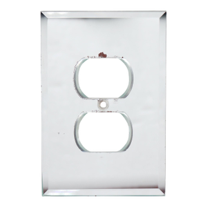 Beveled Mirror Duplex Outlet Wall Plate