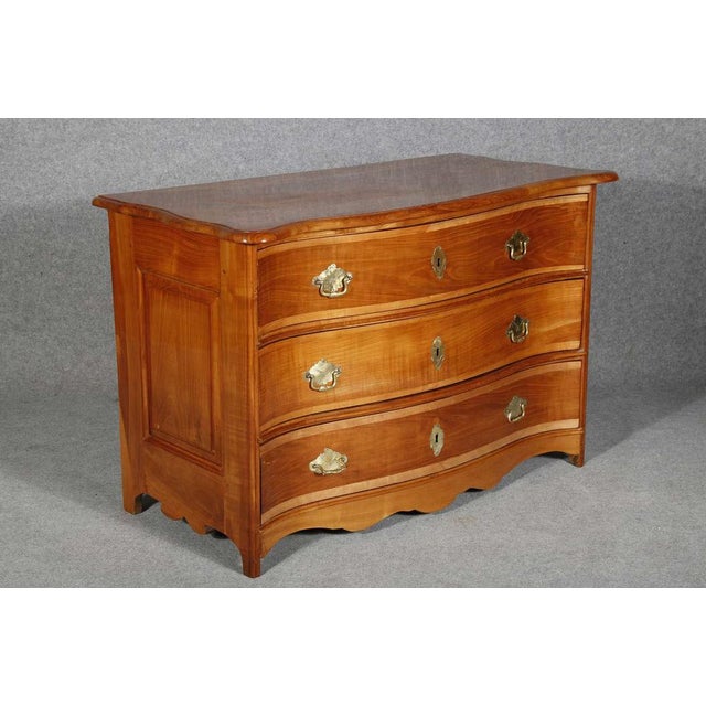 18 Century Baroque Cherry Chest of Drawers, 1750s For Sale - Image 17 of 18