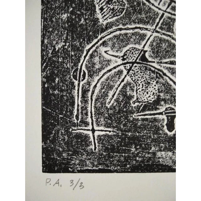 Will Faber, Night Labyrinth, 1974, Linocut For Sale - Image 4 of 9