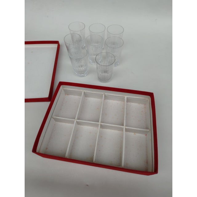 Baccarat Vintage Crystal Tumblers from Baccarat, 1950s, Set of 8 For Sale - Image 4 of 8