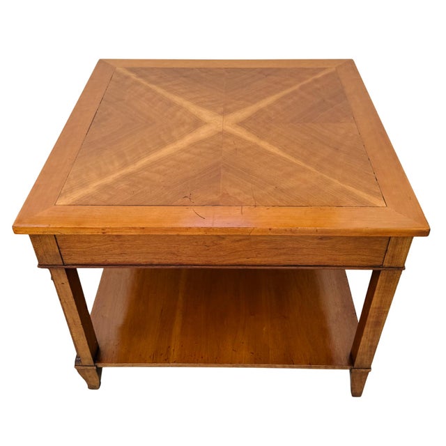 1970s Baker Furniture French Regency Cherry Side Tables - A Pair For Sale - Image 15 of 17