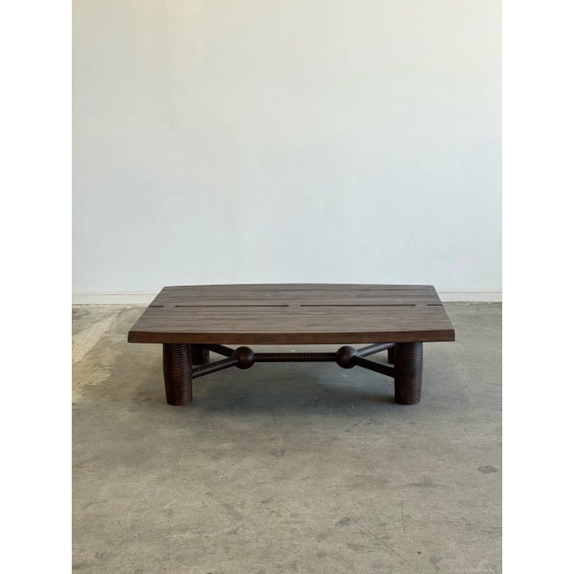 W60 D40 H17 Constructed from reclaimed pine wood, this Sixpenny coffee table reveals natural grain patterns with subtle...