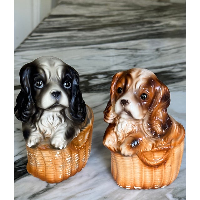 Made in Japan Mid-Century King Charles Spaniel Figures - A Pair For Sale - Image 12 of 15