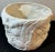Italian Vintage Italian Grotto Style Shell Form Glazed White Pottery Planter For Sale - Image 3 of 7