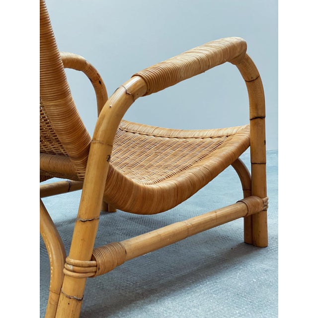Rattan Bamboo Armchair from Arco, Germany, 1960s For Sale - Image 15 of 17
