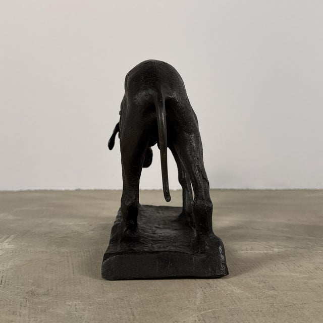 Bronze Hunting Dog Sculpture, Tracking Hound – 14” L For Sale In Dallas - Image 6 of 8