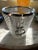 Mid-Century Modern English Mid Century Pressed Glass Ice Bucket Silver Trim For Sale - Image 3 of 10