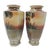 Pair Antique Nippon Imperial Mark Hand Painted Landscape Vases Moriage Gilt Porcelain 9.5” For Sale - Image 15 of 18