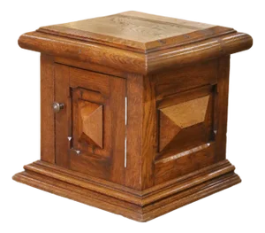 19th Century French Louis XIII Style Oak Pedestal Stand Cabinet