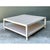 Vintage White Wood Square Coffee Table For Sale - Image 10 of 12