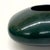 Forest Green Low Rounded Oblong Forest Green and Black Ceramic Vase Circa 1980s. For Sale - Image 8 of 10