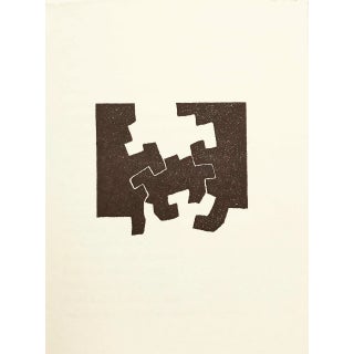1975 Chillida Lithograph 4, Le Sujet Et La Chaumiere De Son Corps For Sale