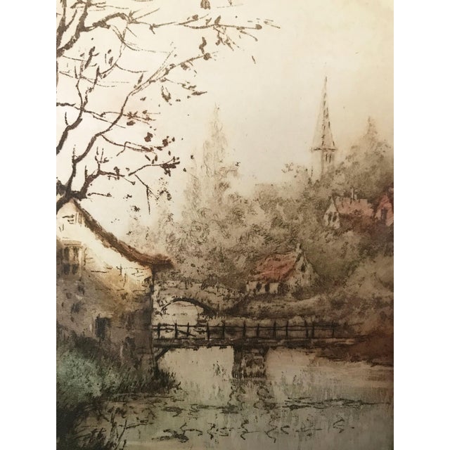 French Landscape Etching by Andre Raffray Chairish