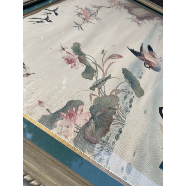 Vintage Framed Chinoiserie Prints a Pair For Sale - Image 6 of 8