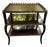 Vintage Louis XV Style Burled Wood 2 Tier Side Table For Sale