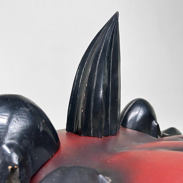 Meiji Wooden Japanese Shishi Mask, 1890s For Sale - Image 18 of 18