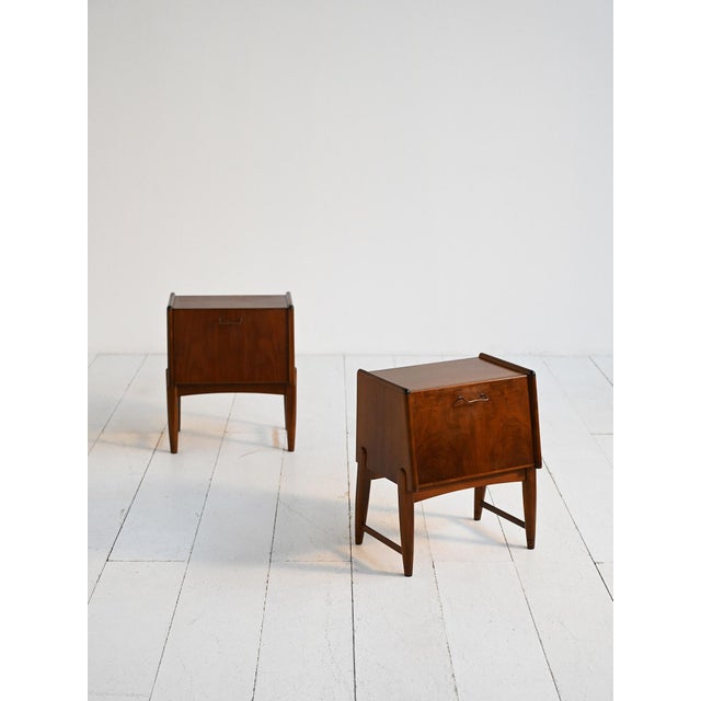 Teak Bedside Tables by A. Chr. Laursen, Denmark, 1950s, Set of 2 For Sale - Image 3 of 7