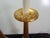 Mid 20th Century Italian Style Gold Gilt Metal Candlestick Style Lamps - a Pair For Sale - Image 5 of 6