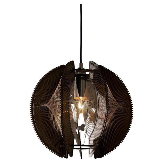 Acrylic Glass and Nylon String Pendant by Paul Secon for Sompex, 1970s For Sale - Image 11 of 11