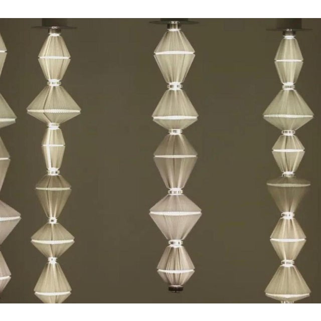 Metal Oïphorique T Pe Suspension Lamp by Atelier Oï for Parachilna, Set of 4 For Sale - Image 7 of 13