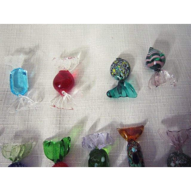 Vintage Venetian Murano Glass Candies, S/22 For Sale - Image 4 of 5