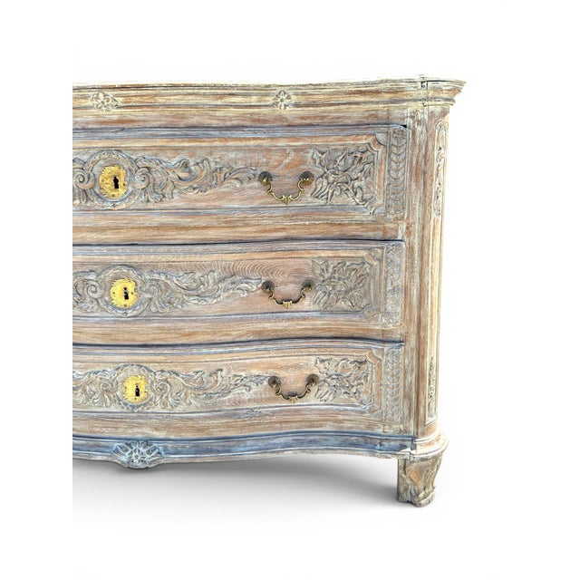 Late 18th Century Late 18th/Early 19th Century French Carved Commode With Later Painted Finish For Sale - Image 5 of 8