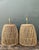 Tan Vintage Woven Rattan Lamps - A Pair For Sale - Image 8 of 12