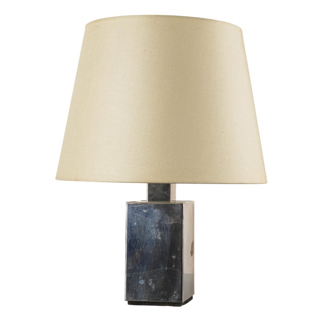 Chromed Metal Table Lamp, Italy, 1970s For Sale