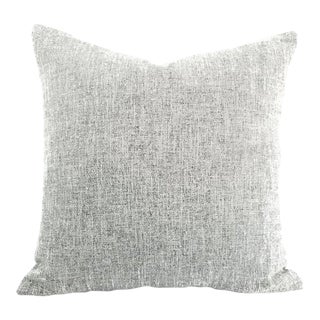 Stroheim Amatola in the Color Salt White and Black Woven Pillow Cover - 20" X 20" For Sale