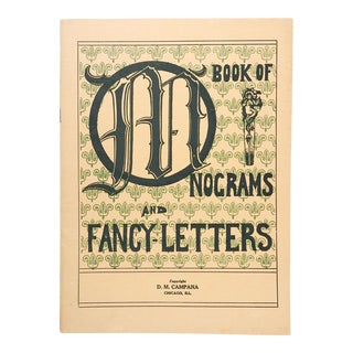 Vintage Book of Monograms and Fancy Letters For Sale