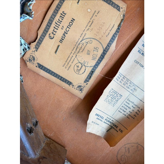 Mid century dining set with 6 chairs, 3 leaves, table, and pads. Seats were recovered to match their coastal FL look and...