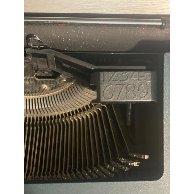 Mid-Century Modern Vintage Smith-Corona Enterprise II Electric Typewriter With Original Case For Sale - Image 3 of 13