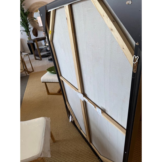 Organized Chaos Hand Painted Canvas, Framed For Sale In West Palm - Image 6 of 6