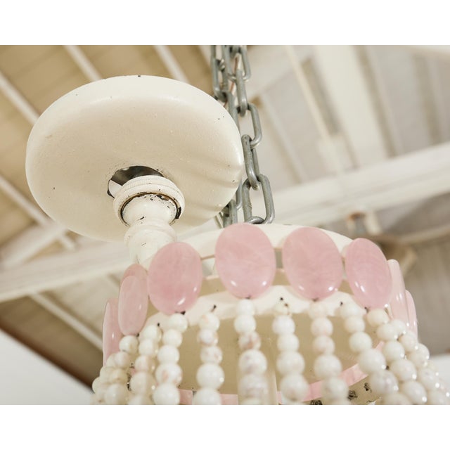 Marjorie Skouras Samantha Empire Chandelier Turquoise + Quartz For Sale - Image 12 of 16