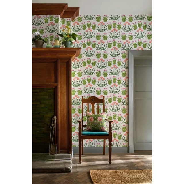 Glade is a botanists delight with delicately stylized florals arranged in a harmonious Keen eyes will see more than a hint...