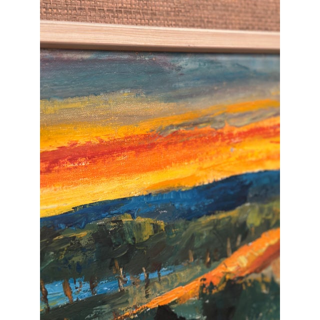 Mid-Century Modern Kurt Lundberg, Landscape (Sörmlands Nalar Räven), 1950s, Oil on Canvas, Framed For Sale - Image 3 of 18