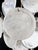 White Vintage Italian Murano Chandelier with 24 White Disks, 1980s For Sale - Image 8 of 18