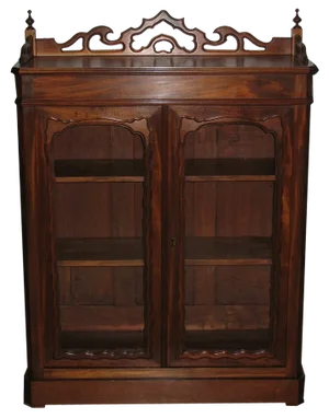 Small Napoleon III Mahogany Showcase