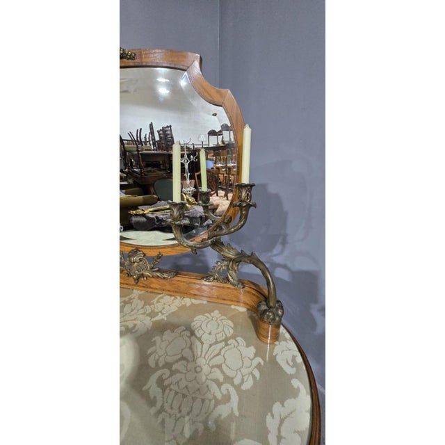 French Satinwood Dressing Table, 1880s For Sale - Image 9 of 14
