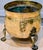 Early 20th Century Antique Hand-Made English Brass Lion Handle Footed Cachepot Planter/Cauldron For Sale - Image 5 of 13
