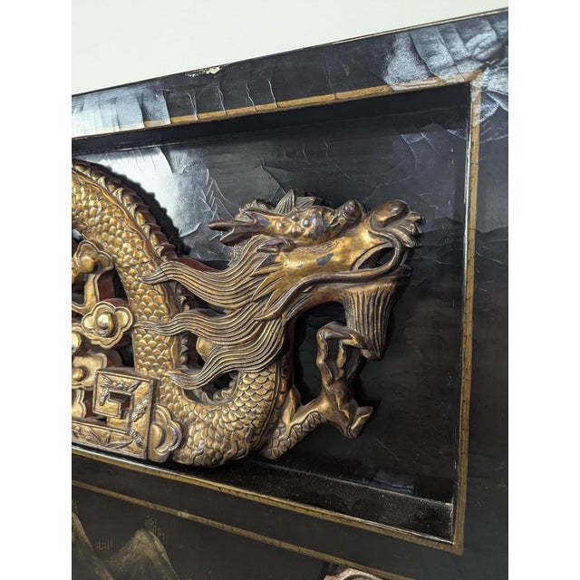 Paint Early 20th Century Chinese Lacquer Sideboard For Sale - Image 7 of 11