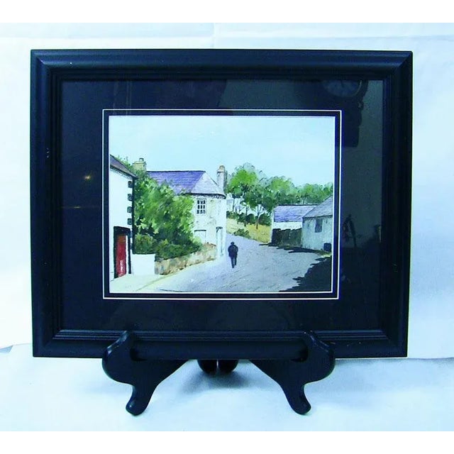 Irish Watercolor of Village Scene by M MacLoughlin For Sale - Image 4 of 4